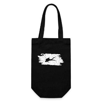 Tauchen Diving Retro Look - Geschenkbeutel für Flaschen - Schwarz - Vorne
