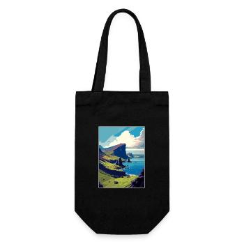 Île de Skye Ecosse Vintage voyage affiche WPA - Sac à bouteille - noir - Devant