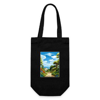 Trebah Gardens Cornwall Affiche de voyage Vintage WPA - Sac à bouteille - noir - Devant