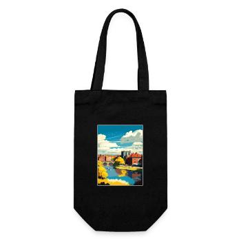 Newark On Trent England Vintage Travel Poster WPA - Gift Bag for Bottles - black - Front