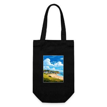 Porthtowan Cornouailles Vintage voyage affiche Souvenir - Sac à bouteille - noir - Devant