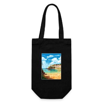 Portscatho Cornwall Vintage voyage affiche Souvenir - Sac à bouteille - noir - Devant
