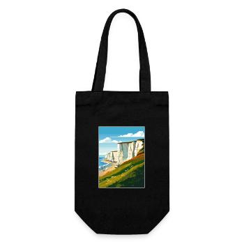 Sept sœurs Sussex Vintage voyage affiche WPA Art - Sac à bouteille - noir - Devant