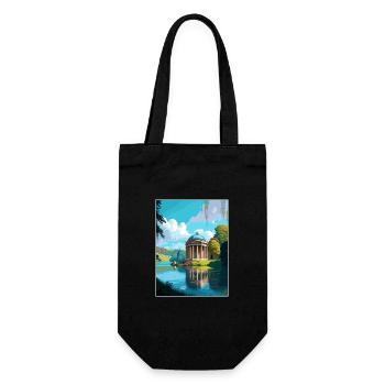 Stourhead Decoration Vintage Travel Poster WPA Art - Gift Bag for Bottles - black - Front