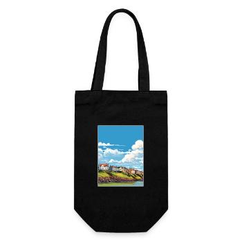 Isle Of Bute Schottland Vintage Reiseposter WPA - Geschenkbeutel für Flaschen - Schwarz - Vorne