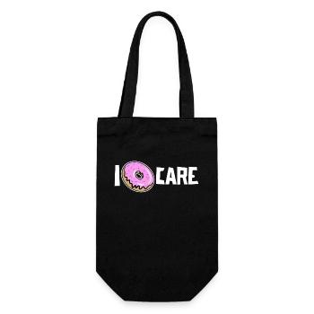 I Don't Care Donut Funny Statement Attitude - Gift Bag for Bottles - black - Front