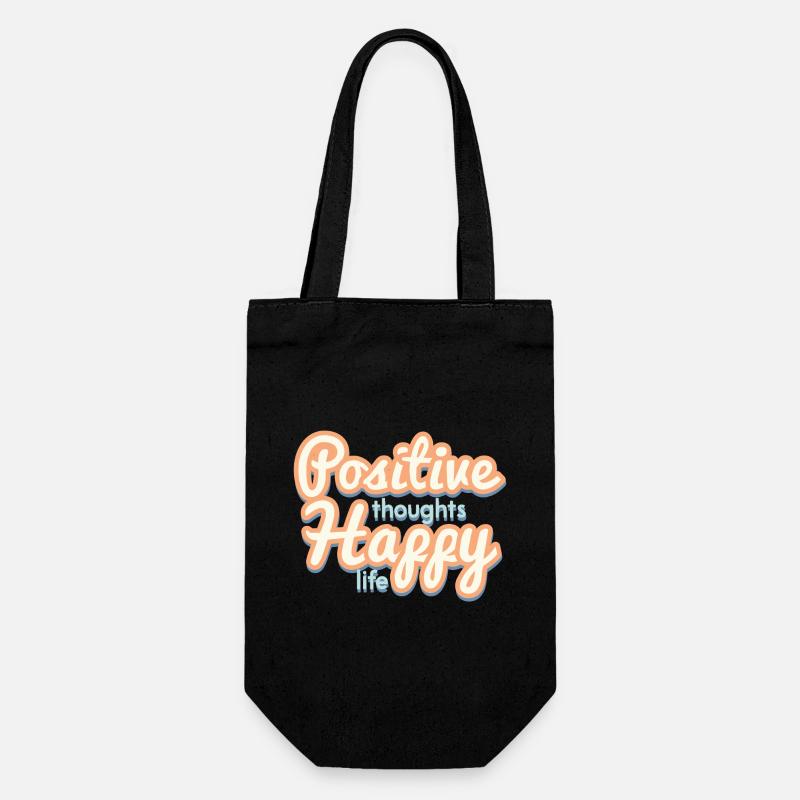 Positive - Gift Bag for Bottles - black