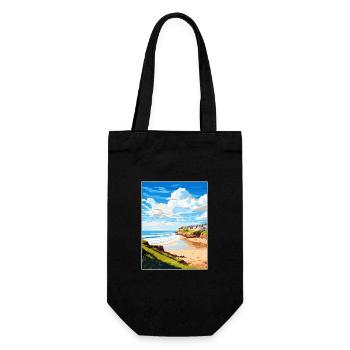 Polzeath Cornwall Vintage voyage affiche Souvenir - Sac à bouteille - noir - Devant