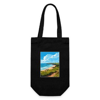 Polkerris Cornwall Vintage voyage affiche Souvenir - Sac à bouteille - noir - Devant