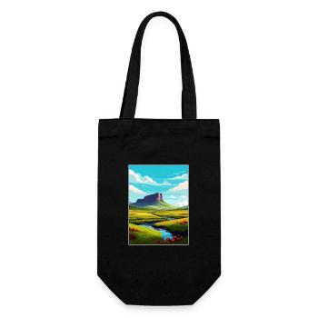 Ben Bulben Irlande Affiche de voyage vintage souvenir - Sac à bouteille - noir - Devant