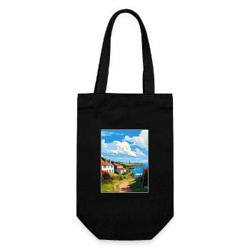 Ruan Minor Cornouailles Vintage voyage affiche Souvenir - Sac à bouteille - noir - Devant