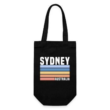 sydney australia - Geschenkbeutel für Flaschen - Schwarz - Vorne