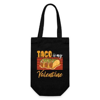 Taco Is My Valentine - Gift Bag for Bottles - black - Front