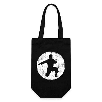 Croquis de karatéka - Sac à bouteille - noir - Devant