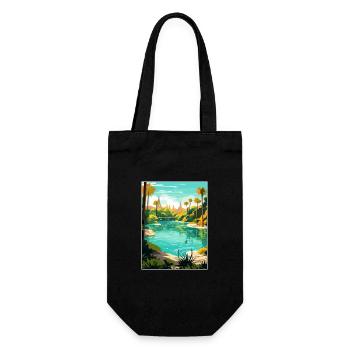 Rainbow Springs State Park Florida Travel Poster - Gift Bag for Bottles - black - Front