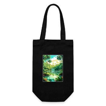 Rainbow Springs State Park Florida Reiseposter - Geschenkbeutel für Flaschen - Schwarz - Vorne