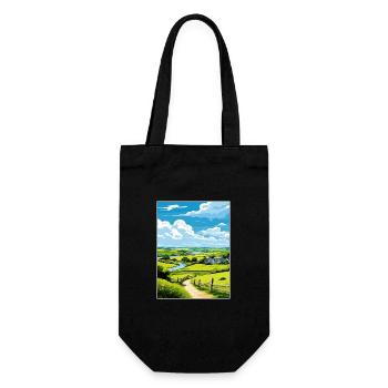St Day Cornwall Vintage Travel Poster WPA Souvenir - Gift Bag for Bottles - black - Front