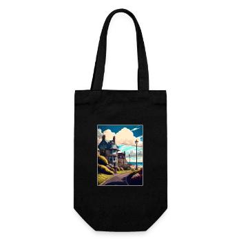 Clevedon Angleterre Vintage voyage affiche Souvenir - Sac à bouteille - noir - Devant