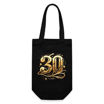 30 ans Gold Graffiti 30e cadeau d’anniversaire - Sac à bouteille - noir - Devant