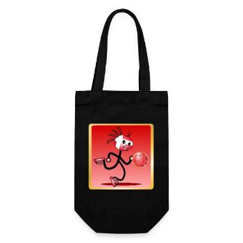 Handball sport Handball - Geschenkbeutel für Flaschen - Schwarz - Vorne