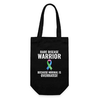 Rare Disease Warrior Empowering Awareness - Gift Bag for Bottles - black - Front