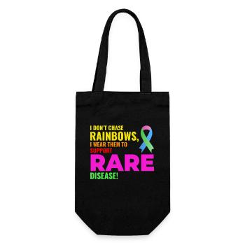 Le soutien arc-en-ciel aux maladies rares sensibilise le public - Sac à bouteille - noir - Devant