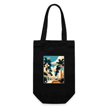 West Palm Beach Florida Vintage Reiseposter WPA - Geschenkbeutel für Flaschen - Schwarz - Vorne