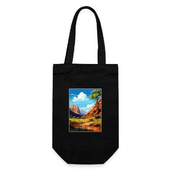 Parc national de Zion Utah Vintage Travel Poster WPA - Sac à bouteille - noir - Devant