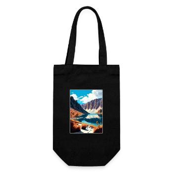 Convict Lake California Vintage Travel Poster WPA - Gift Bag for Bottles - black - Front