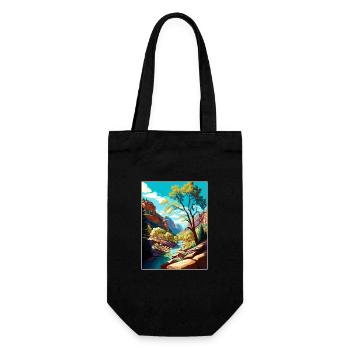 Oak Creek Canyon Arizona Vintage Reiseposter WPA - Geschenkbeutel für Flaschen - Schwarz - Vorne