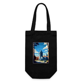 West Point État de New York Affiche de voyage Vintage - Sac à bouteille - noir - Devant