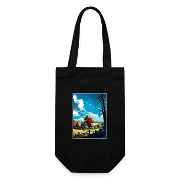 Chester County Pennsylvania Vintage Travel Poster - Gift Bag for Bottles - black - Front