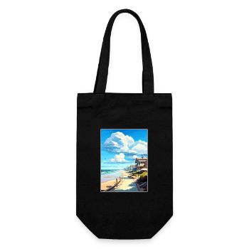 Affiche de voyage Vintage de Salt Creek Beach en Californie - Sac à bouteille - noir - Devant
