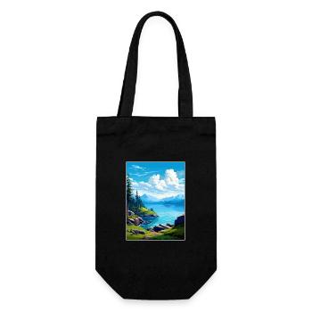 Kenai Fjords Nationalpark Alaska Reiseposter - Geschenkbeutel für Flaschen - Schwarz - Vorne