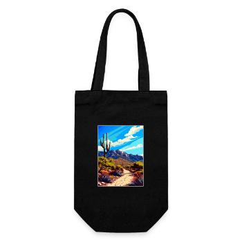 Catalina State Park Arizona Vintage Travel Poster - Gift Bag for Bottles - black - Front