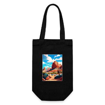Red Rock State Park Arizona Affiche de voyage Vintage - Sac à bouteille - noir - Devant