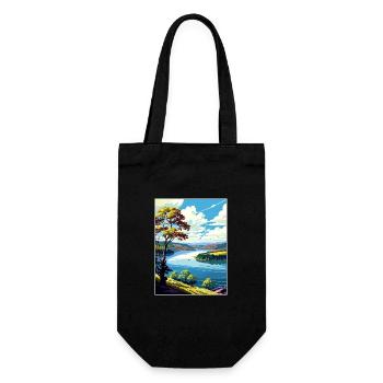 Raystown Lake Pennsylvanie Affiche de voyage Vintage - Sac à bouteille - noir - Devant