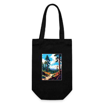 Cleveland National Forest Vintage Reiseposter - Geschenkbeutel für Flaschen - Schwarz - Vorne
