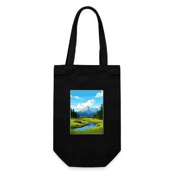 Parc national de Sitka Alaska Vintage affiche de voyage - Sac à bouteille - noir - Devant