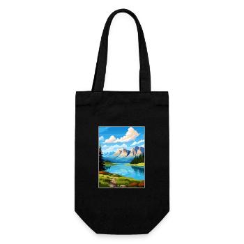 Parc national de Banff Canada Affiche de voyage Vintage - Sac à bouteille - noir - Devant