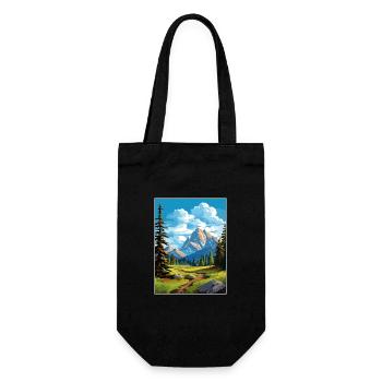 Parc national de Banff Canada Affiche de voyage Vintage - Sac à bouteille - noir - Devant