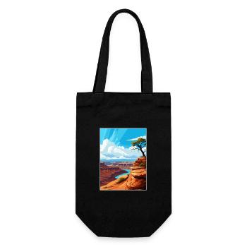 Dead Horse State Park Utah Vintage affiche de voyage - Sac à bouteille - noir - Devant