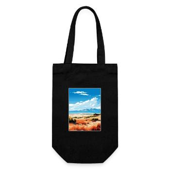 Parc d’État d’Antelope Island Utah affiche de voyage - Sac à bouteille - noir - Devant