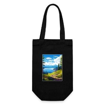 Kachemak Bay Alaska Vintage voyage affiche Souvenir - Sac à bouteille - noir - Devant