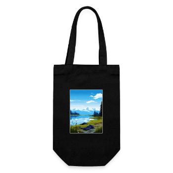 Kachemak Bay Alaska Vintage voyage affiche Souvenir - Sac à bouteille - noir - Devant