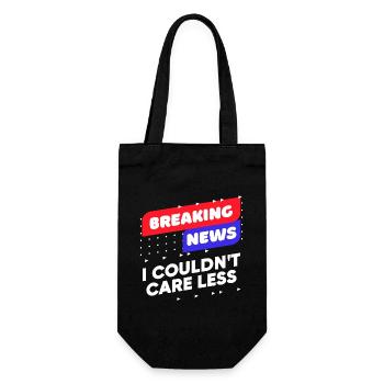 Anyway, cool saying, I don't care about attitude, relax - Gift Bag for Bottles - black - Front