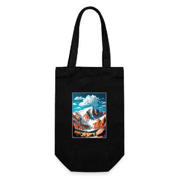 Pike Peaks Colorado Vintage voyage affiche Souvenir - Sac à bouteille - noir - Devant