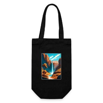 Ruban chutes Arizona Vintage voyage affiche WPA Art - Sac à bouteille - noir - Devant