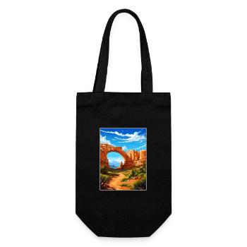 Pont naturel Utah Vintage voyage affiche Souvenir - Sac à bouteille - noir - Devant