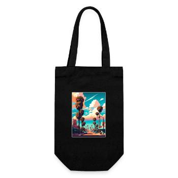 Santa Ana Kalifornien Vintage Reiseposter WPA Kunst - Geschenkbeutel für Flaschen - Schwarz - Vorne